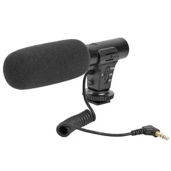 MIC-05 Interview Back-Pole Capacitive Microphone 3.5mm microphone jack Camera DV Stereo Video Outdoor PC Recording Mic
MIC-05 Interview Back-Pole Capacitive Microphone 3.5mm microphone jack Camera DV Stereo Video Outdoor PC Recording Mic
