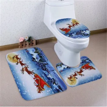 3pcs/set Christmas Toilet Seat Cover Bathroom Non-Slip Santa Claus Pedestal Rug+Lid Toilet Cover+Bath Mat Toilet Seat Cover Sets
3pcs/set Christmas Toilet Seat Cover Bathroom Non-Slip Santa Claus Pedestal Rug+Lid Toilet Cover+Bath Mat Toilet Seat Cover Sets