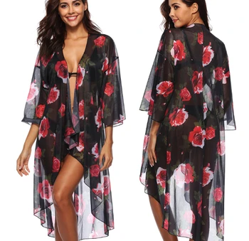 Floral Chiffon Women Shawl Kimono Kaftan Tops Bikini Cover Up Maxi Dress Beachwear Long Sunscreen Shirt Cardigan
Floral Chiffon Women Shawl Kimono Kaftan Tops Bikini Cover Up Maxi Dress Beachwear Long Sunscreen Shirt Cardigan