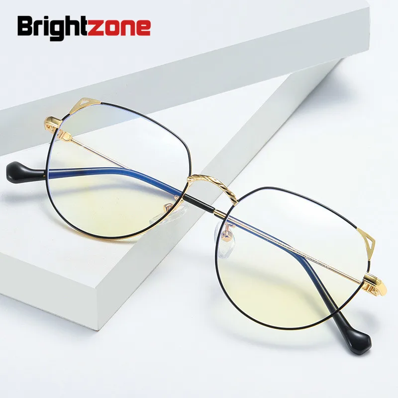 Brightzone Anti Blue Ray Miopia Optik Retro Clear Glasses Men Women Computer Metal Frame Optical Goggles Eyeglasses Prescription
Brightzone Anti Blue Ray Miopia Optik Retro Clear Glasses Men Women Computer Metal Frame Optical Goggles Eyeglasses Prescription