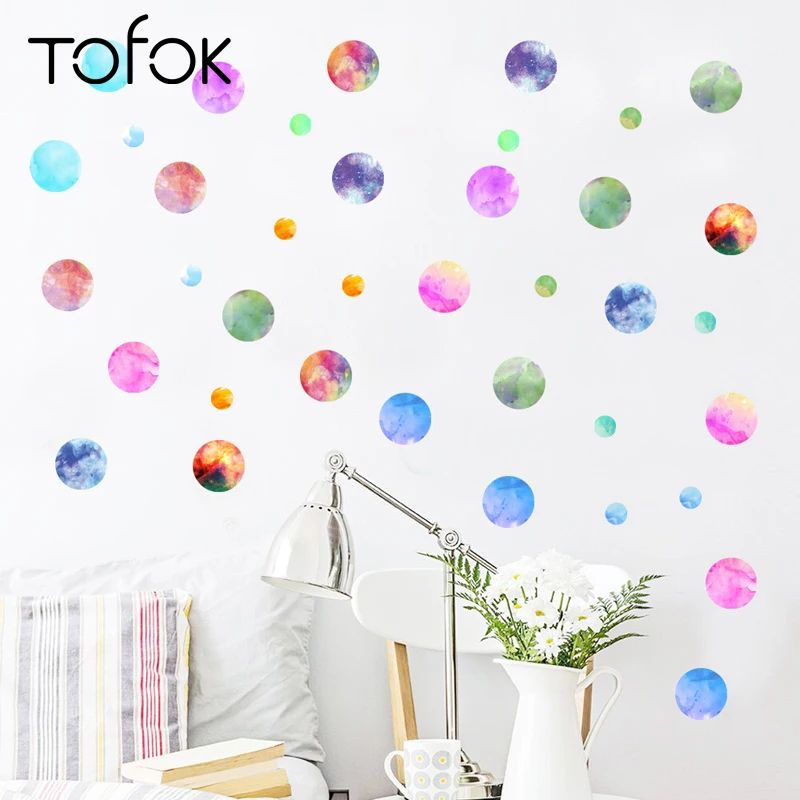 Tofok Water-colour Dots Circle DIY Wall Decorative Sticker Hand-painted Style Living Room Hallway Mural Decals Furniture Decor
Tofok Water-colour Dots Circle DIY Wall Decorative Sticker Hand-painted Style Living Room Hallway Mural Decals Furniture Decor