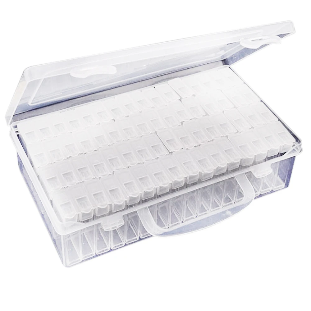 LUDA Transparent Plastic Box Organizer Medicine Case Diy Diamond Embroidery Storage Case Diamond Painting Tool Accessories
LUDA Transparent Plastic Box Organizer Medicine Case Diy Diamond Embroidery Storage Case Diamond Painting Tool Accessories