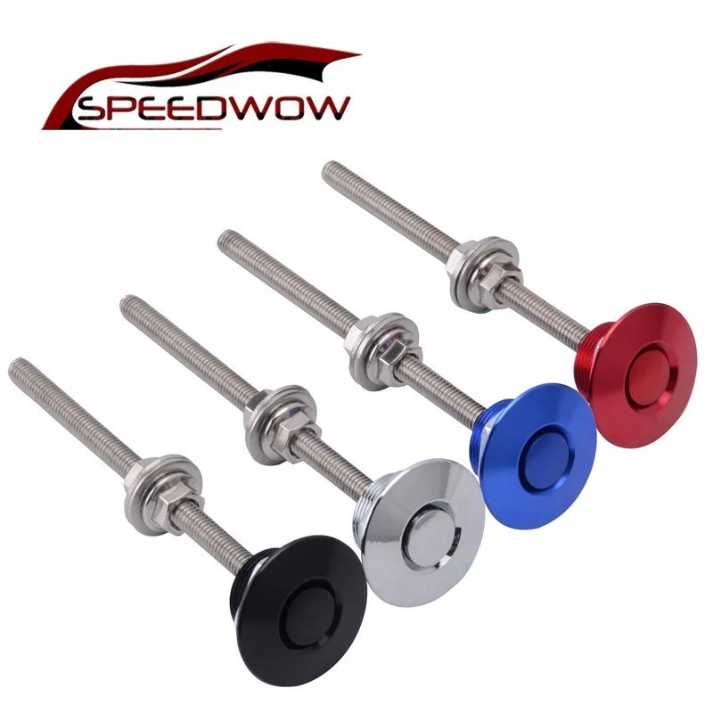 SPEEDWOW 32mm Universal Long Rod 100mm JDM Style Push Button Billet Hood Lock Clip Kit Aluminum Black/Silver/Red/Blue Car Part
SPEEDWOW 32mm Universal Long Rod 100mm JDM Style Push Button Billet Hood Lock Clip Kit Aluminum Black/Silver/Red/Blue Car Part