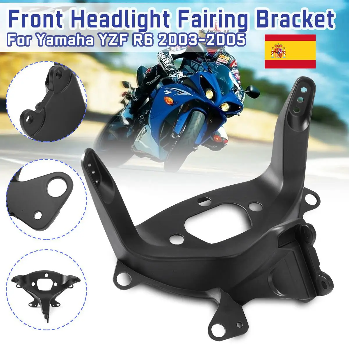 Black Upper Fairing Stay Bracket Stay Front Headlight Fairing Bracket For Yamaha YZF R62003-2005 R6S 2006-2009
Black Upper Fairing Stay Bracket Stay Front Headlight Fairing Bracket For Yamaha YZF R62003-2005 R6S 2006-2009