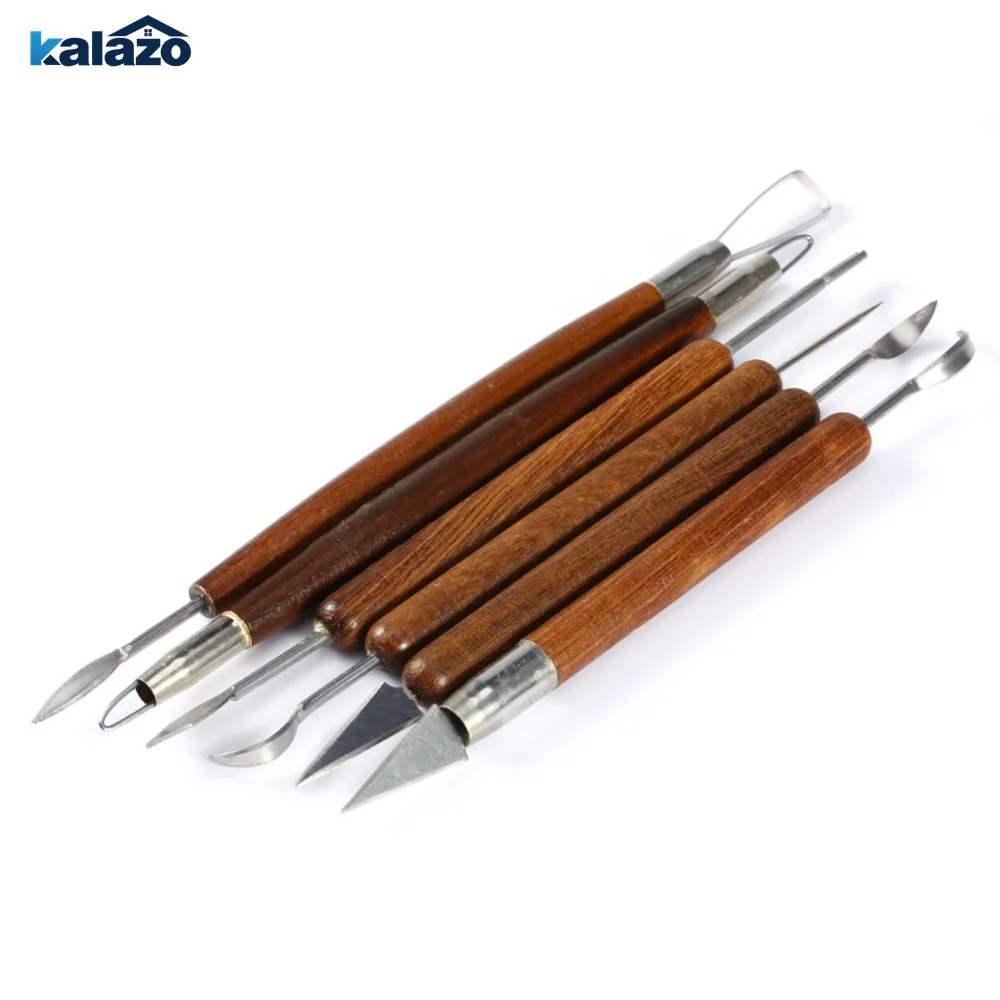 6 PCS/Set Carving Pottery Tools Wood Handle Pottery Set Wax Sculpt Smoothing Polymer Shapers Ceramic Tools DIY Material Supplies
6 PCS/Set Carving Pottery Tools Wood Handle Pottery Set Wax Sculpt Smoothing Polymer Shapers Ceramic Tools DIY Material Supplies