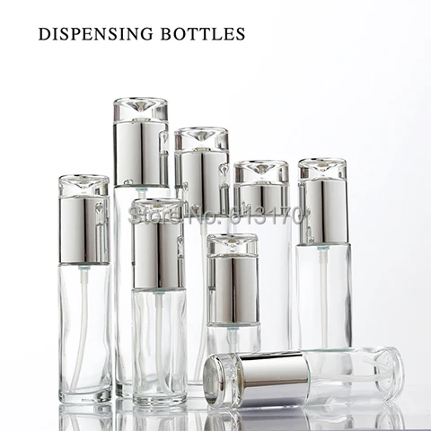 New 100ml,80ml,60ml,50ml,30ml Clear Glass Lotion Pump Bottle,Silver Cap,20g,30g,50g Empty Cream Jar,Cosmetic Packing Bottle
New 100ml,80ml,60ml,50ml,30ml Clear Glass Lotion Pump Bottle,Silver Cap,20g,30g,50g Empty Cream Jar,Cosmetic Packing Bottle