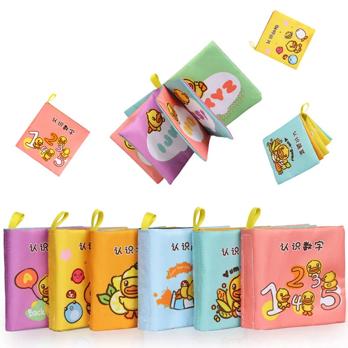 B.DUCK WL-BD044 Baby Early Education Growth Book 6PCS Washable and Reuse Cloth Books
B.DUCK WL-BD044 Baby Early Education Growth Book 6PCS Washable and Reuse Cloth Books
