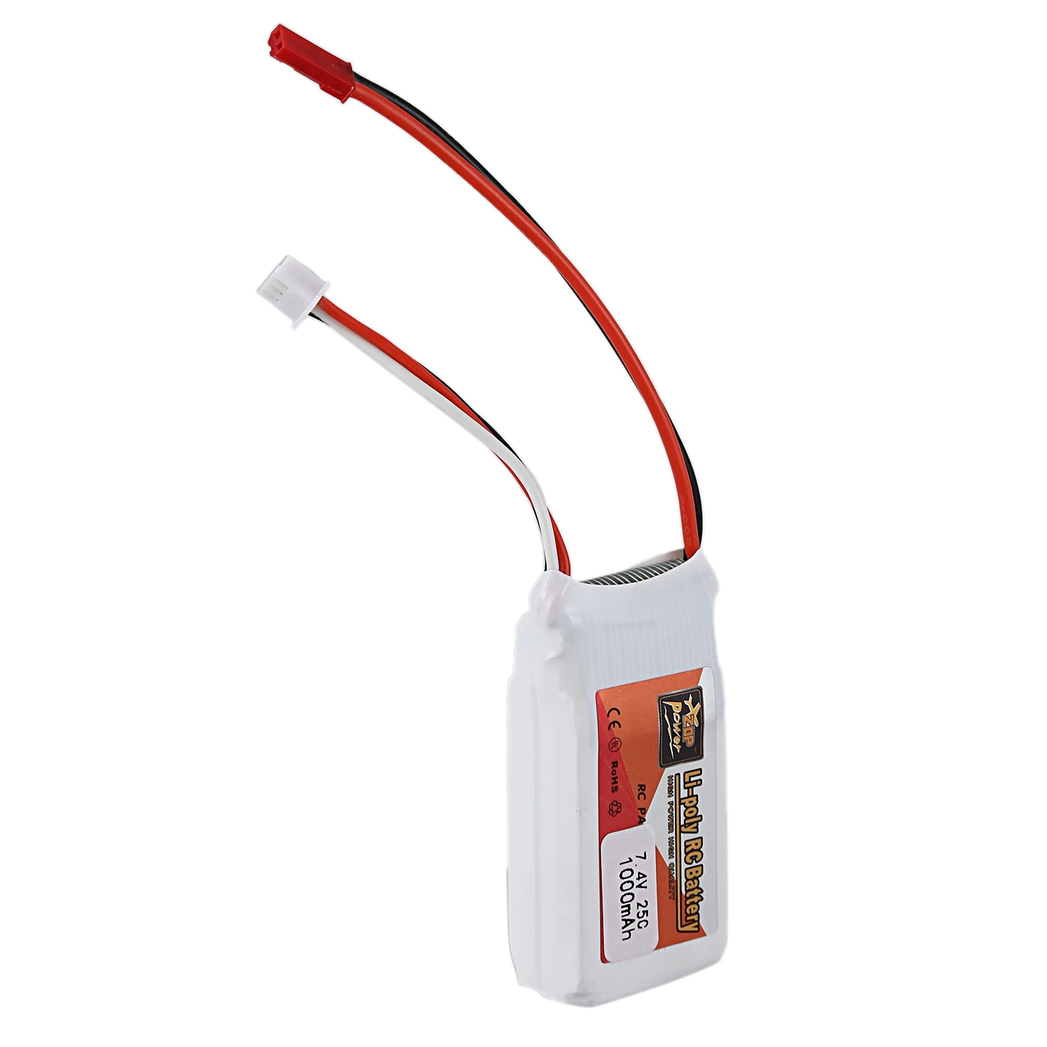 ZOP POWER аккумуляторная батарея 7 4 В 1000 мАч 2S 25C Lipo разъем Jst для радиоуправляемого