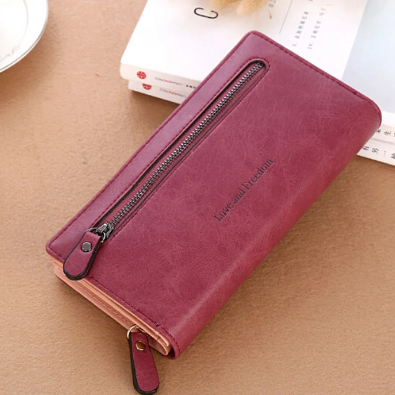 Women Zipper Purse Ladies Clutch Coin Wallet Phone Card Holder Handbag Fashion