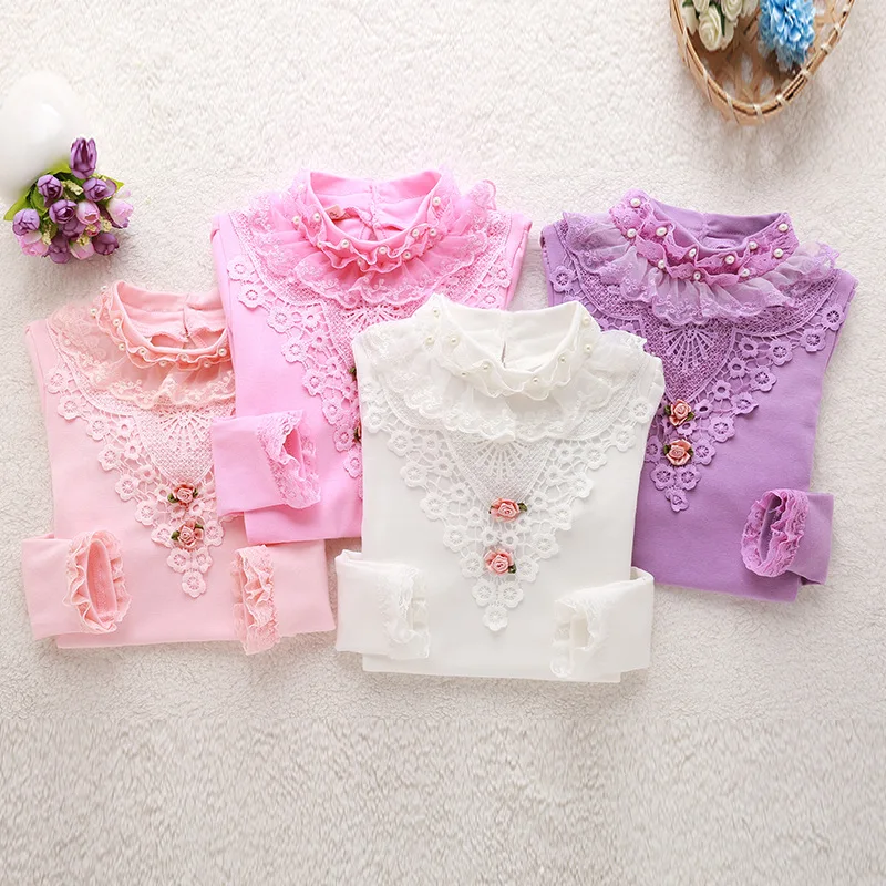Children clothing Girls T-Shirt Long Sleeve 2019 Spring and Autumn Children's Lace Pearl Cotton Top 2-12 years girls clothes
Children clothing Girls T-Shirt Long Sleeve 2019 Spring and Autumn Children's Lace Pearl Cotton Top 2-12 years girls clothes