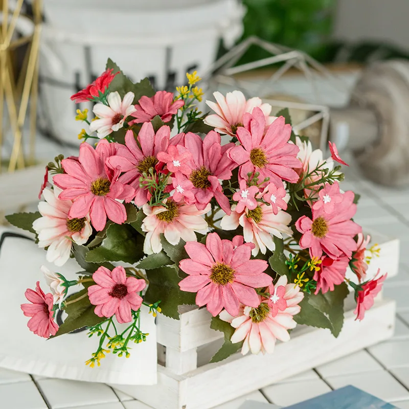 9 Artificial Flowers Cotton-like Lustring Flower Small Daisy Flower Home Furnishing A Living Room Table Vase Decoration Flower
9 Artificial Flowers Cotton-like Lustring Flower Small Daisy Flower Home Furnishing A Living Room Table Vase Decoration Flower