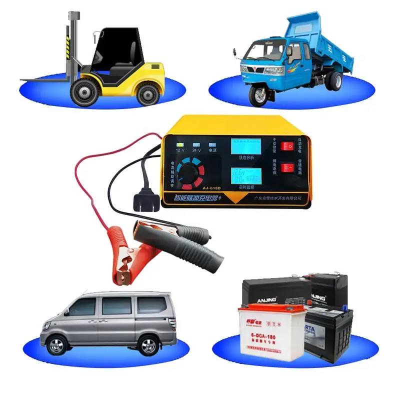 Car Repair Tools Battery Charger For 12V 24 V Automobile Motorcycle Battery Yellow Trapezoid US EU Standard
Car Repair Tools Battery Charger For 12V 24 V Automobile Motorcycle Battery Yellow Trapezoid US EU Standard