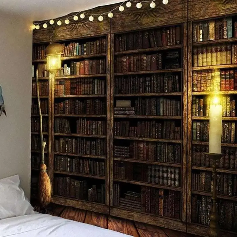 Retro Bookshelf Printing Tapestry Full Of Books Wall Tapestry Art Wall Hanging Blanket Mysterious Library Beach Yoga Mat Decor
Retro Bookshelf Printing Tapestry Full Of Books Wall Tapestry Art Wall Hanging Blanket Mysterious Library Beach Yoga Mat Decor