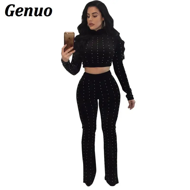 Genuo Women Autumn Winter Velvet Two Piece Set Casual Warm Velour Tracksuit Long Sleeve Crop Top and Pant 2 Piece Sets Outfit
Genuo Women Autumn Winter Velvet Two Piece Set Casual Warm Velour Tracksuit Long Sleeve Crop Top and Pant 2 Piece Sets Outfit