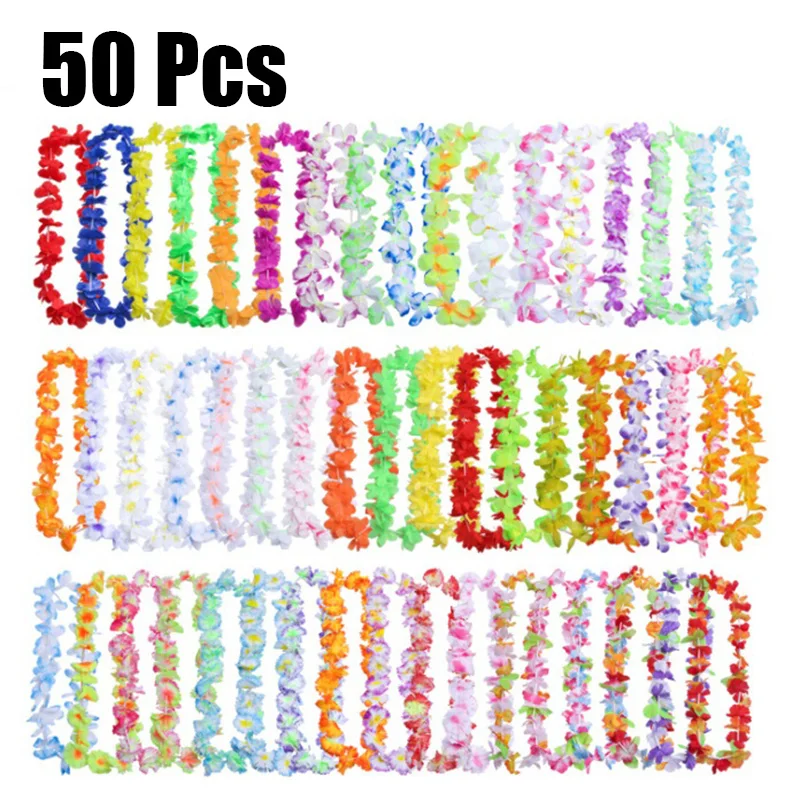 50pcs/Set Artificial Flower Wreath Hawaiian Leis Necklace Tropical Hawaii Silk Flower Wreath Party Decor
50pcs/Set Artificial Flower Wreath Hawaiian Leis Necklace Tropical Hawaii Silk Flower Wreath Party Decor