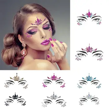 Temporary Tattoo Face Diamond Sticker Crystal Rhinestone Glitter Jewels Face Sticker Party Music Festival Makeup Face Stickers
Temporary Tattoo Face Diamond Sticker Crystal Rhinestone Glitter Jewels Face Sticker Party Music Festival Makeup Face Stickers