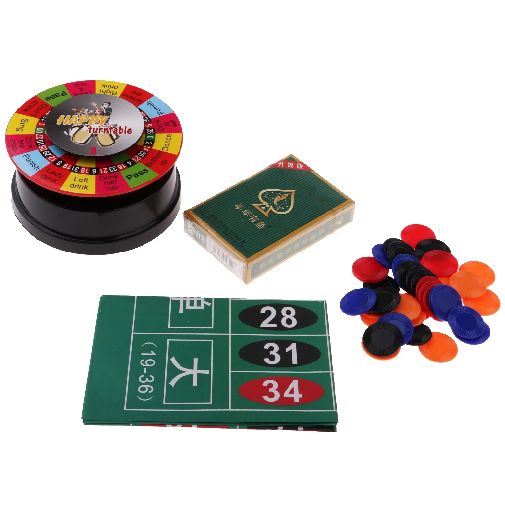 3 In 1 Powered Roulette Turntable Set Game Playing Cards Chips Drinking Game Spinning Wheel Board Game For Bar KTV Party Fun
3 In 1 Powered Roulette Turntable Set Game Playing Cards Chips Drinking Game Spinning Wheel Board Game For Bar KTV Party Fun