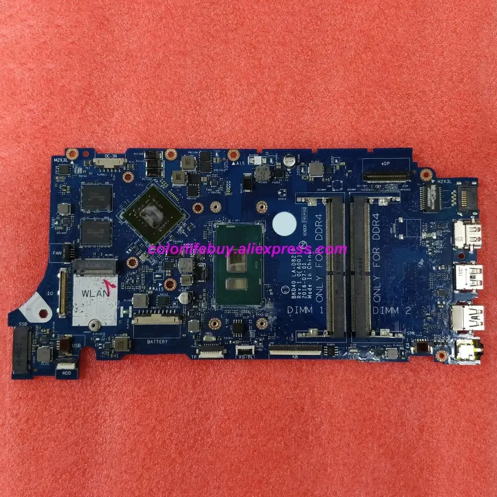Genuine CN-05CPRV 05CPRV 5CPRV BKD40 LA-D821P w i5-7200U Laptop Motherboard Mainboard for Dell Inspiron 7560 Notebook PC
Genuine CN-05CPRV 05CPRV 5CPRV BKD40 LA-D821P w i5-7200U Laptop Motherboard Mainboard for Dell Inspiron 7560 Notebook PC