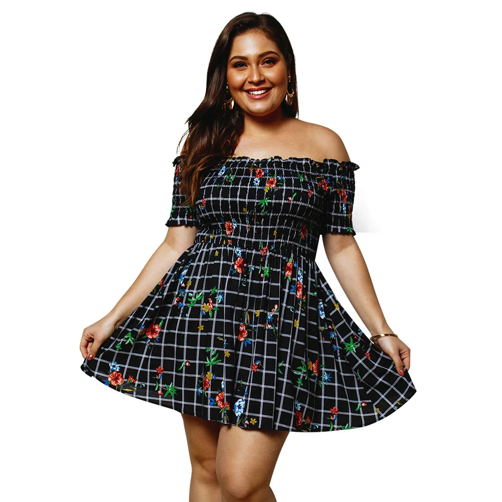 MagicPark XL-4XL Womenoff Shoulder Dresssexy Tunic Big Size Plaid Floral Wrap Short Sleeve Plus Size 2019 Print Ladies Dresses
MagicPark XL-4XL Womenoff Shoulder Dresssexy Tunic Big Size Plaid Floral Wrap Short Sleeve Plus Size 2019 Print Ladies Dresses
