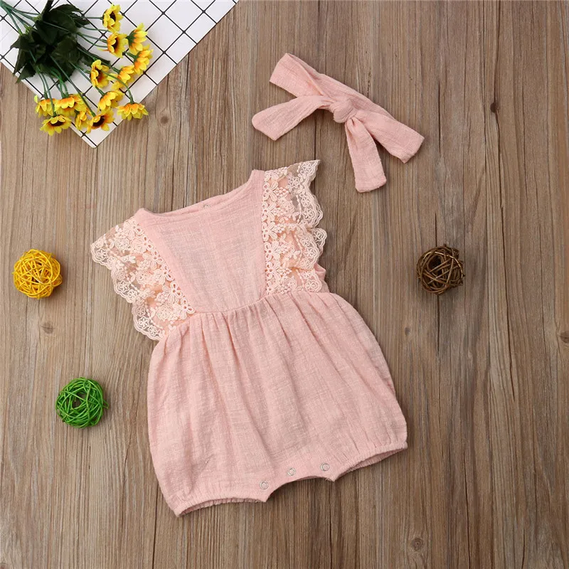 Newborn Baby Girls free shipping clothes bow soild Headband round neck lace Ruffle sleeveless Bodysuit 2pc Toddler kids Outfits
Newborn Baby Girls free shipping clothes bow soild Headband round neck lace Ruffle sleeveless Bodysuit 2pc Toddler kids Outfits