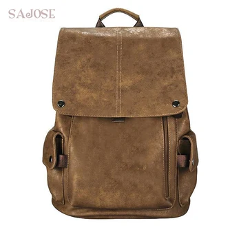 Men Pu Leather Backpack High Quality Youth Travel Rucksack School Teenager Book Bag Male Laptop Business bagpack Shoulder Bag
Men Pu Leather Backpack High Quality Youth Travel Rucksack School Teenager Book Bag Male Laptop Business bagpack Shoulder Bag