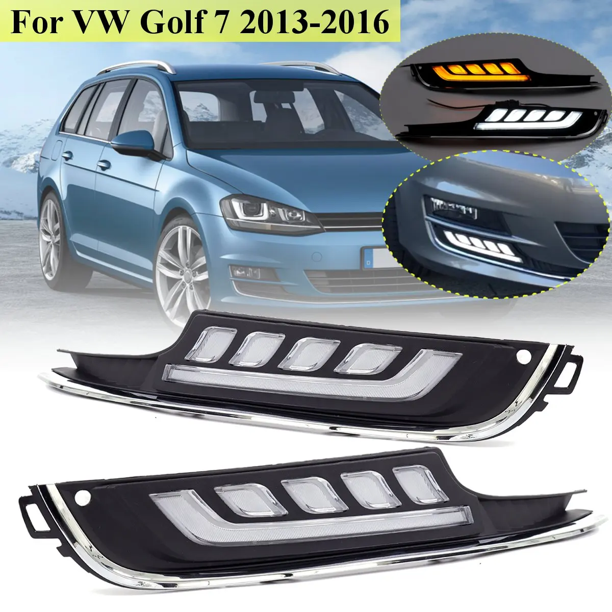 1 Pair 12V Car Led DRL Daytime Running Light Flashing For Vw for Volkswagen Golf 7 2013 2014 2015 2016 Accessories Fog Lamp DIY
1 Pair 12V Car Led DRL Daytime Running Light Flashing For Vw for Volkswagen Golf 7 2013 2014 2015 2016 Accessories Fog Lamp DIY