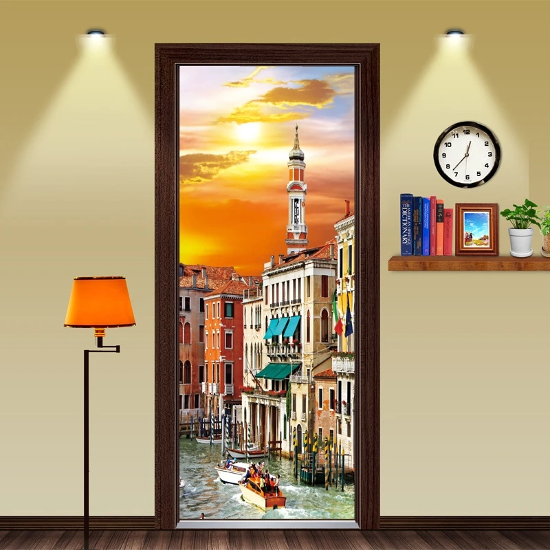 Wooden Doors Refurbish Door Sticker Venice Floating city Self Adhesive Decorative Waterproof 3D Sticker on the door of the Room
Wooden Doors Refurbish Door Sticker Venice Floating city Self Adhesive Decorative Waterproof 3D Sticker on the door of the Room
