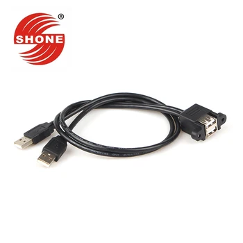 USB2.0 double female head with ear turn double male data extension cable double ear wire main chassis cabinet with nut 0.5M
USB2.0 double female head with ear turn double male data extension cable double ear wire main chassis cabinet with nut 0.5M