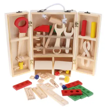 Wooden Carpenter Tools Work Repair Tool Box Pretend Play Role Playing Game Educational Toys Birthday Gift for Children Kids
Wooden Carpenter Tools Work Repair Tool Box Pretend Play Role Playing Game Educational Toys Birthday Gift for Children Kids