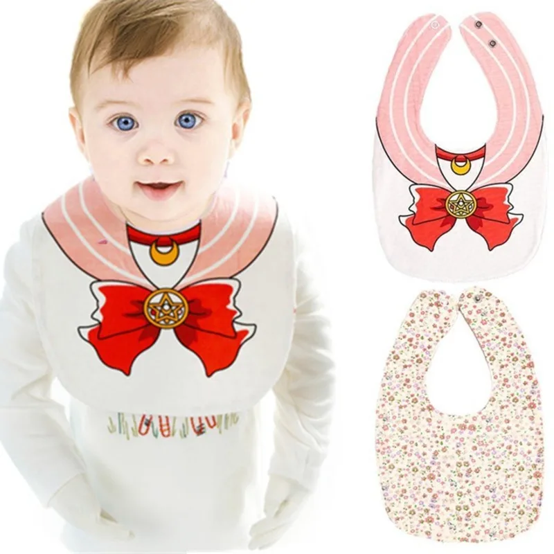 Baby Bibs Cute Sailor Moon Pattern Toddler Baby Waterproof Saliva Towel Cotton Fit 0-3 Years Old Infant Burp Cloths Feeding Wear
Baby Bibs Cute Sailor Moon Pattern Toddler Baby Waterproof Saliva Towel Cotton Fit 0-3 Years Old Infant Burp Cloths Feeding Wear