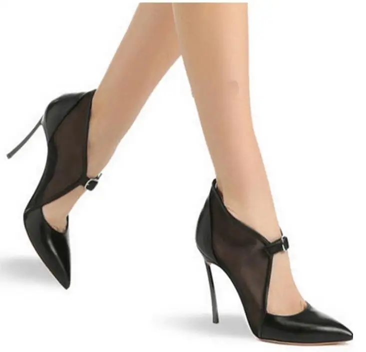 New 2019 Fashion Stiletto Dress Shoes Sexy Pointed Toe Transparent Mesh Shoes Women Elegant Nude/Black Office Pumps Party Shoes
New 2019 Fashion Stiletto Dress Shoes Sexy Pointed Toe Transparent Mesh Shoes Women Elegant Nude/Black Office Pumps Party Shoes