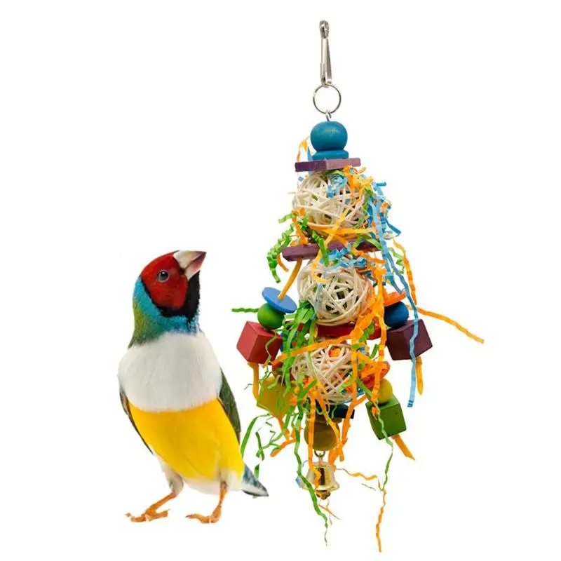 Funny Pet Parrot Toys Rattan Birds Swing Ball Toy with Bells String Christmas Hanging Climbing Decorations for Pet Bird Supplies
Funny Pet Parrot Toys Rattan Birds Swing Ball Toy with Bells String Christmas Hanging Climbing Decorations for Pet Bird Supplies