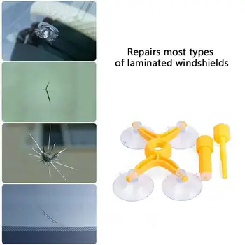 

Car Windshield Repair Tool Set DIY Car Kit Wind Glass For Chip Crack Glass Crack Resin Sealer Windscreen Restore Fix Set