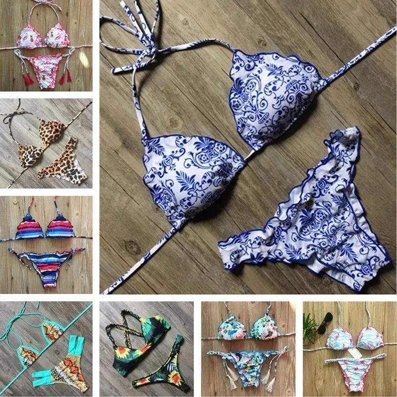 2019 Women Print Bikini Set Push-up Swimsuit New Summer Sexy Swimwear Triangle Bathing Suit Swimming Suit Biquini
2019 Women Print Bikini Set Push-up Swimsuit New Summer Sexy Swimwear Triangle Bathing Suit Swimming Suit Biquini