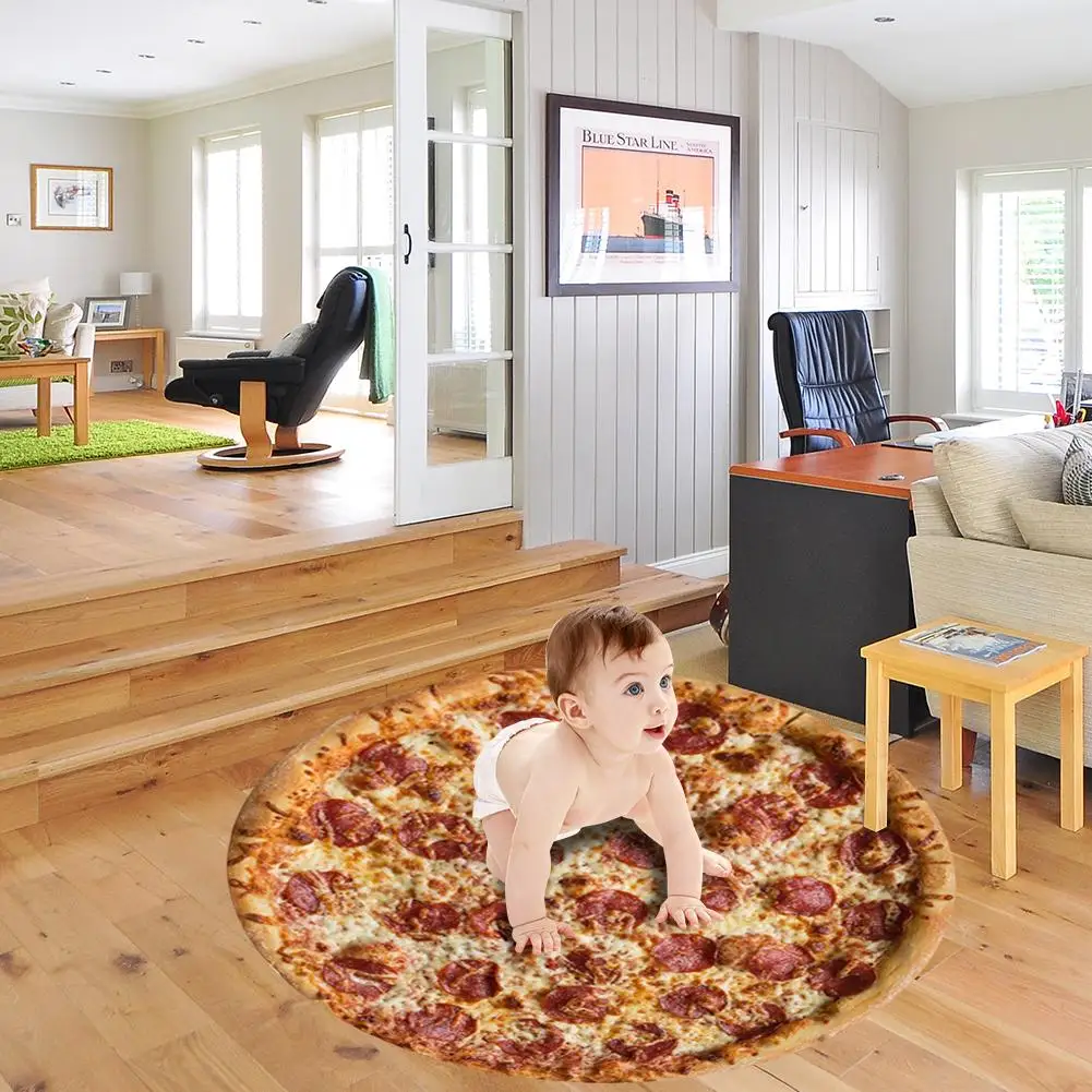 New Baby Care Comfortable Pizza Baby Blanket Unique Game Mat Beach Towel Home Supplies Cleanable
New Baby Care Comfortable Pizza Baby Blanket Unique Game Mat Beach Towel Home Supplies Cleanable