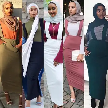 5 Colors Abaya Muslim Skirt Women Suspender Skirt Maxi Pencil Middle East Bodycon Abaya High Waist Sheath Long Skirt Islamic New
5 Colors Abaya Muslim Skirt Women Suspender Skirt Maxi Pencil Middle East Bodycon Abaya High Waist Sheath Long Skirt Islamic New