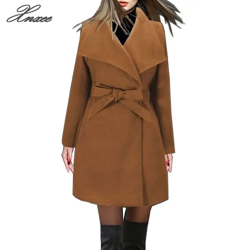 Long Winter Coat Women New Fashion Casual Vintage Belt Solid Jackets Blazers Elegant Office Ladies Coat
Long Winter Coat Women New Fashion Casual Vintage Belt Solid Jackets Blazers Elegant Office Ladies Coat