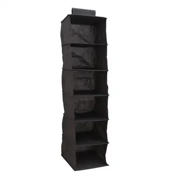 1pc 6 Grids Wardrobe Storage Bag Hanging Storage Organizer Bag Wardrobe Closet Storage Pockets(Black)
1pc 6 Grids Wardrobe Storage Bag Hanging Storage Organizer Bag Wardrobe Closet Storage Pockets(Black)