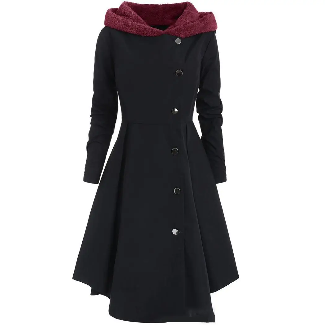Women Fashion Hooded Windbreaker Coat Large Size Long A-line Fall and Winter Slim Warm No Solid Coat Casual
Women Fashion Hooded Windbreaker Coat Large Size Long A-line Fall and Winter Slim Warm No Solid Coat Casual
