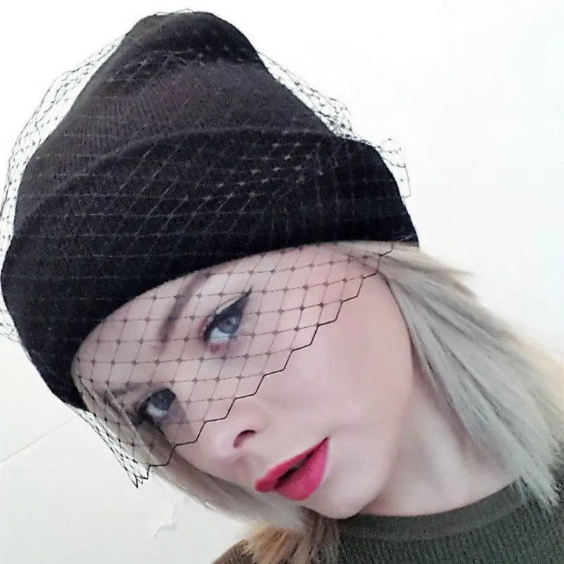 Women Girls Fashion Winter Warm Retro Ski knit veil Mesh net Hats Beanie Cap Black Gray Pink Red White
Women Girls Fashion Winter Warm Retro Ski knit veil Mesh net Hats Beanie Cap Black Gray Pink Red White