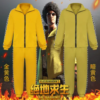 2018 PUBG Playerunknown Battle Fields Cosplay Little yellow blouse pants suit Battle character uniform Zipper jacket Sportscoat
2018 PUBG Playerunknown Battle Fields Cosplay Little yellow blouse pants suit Battle character uniform Zipper jacket Sportscoat