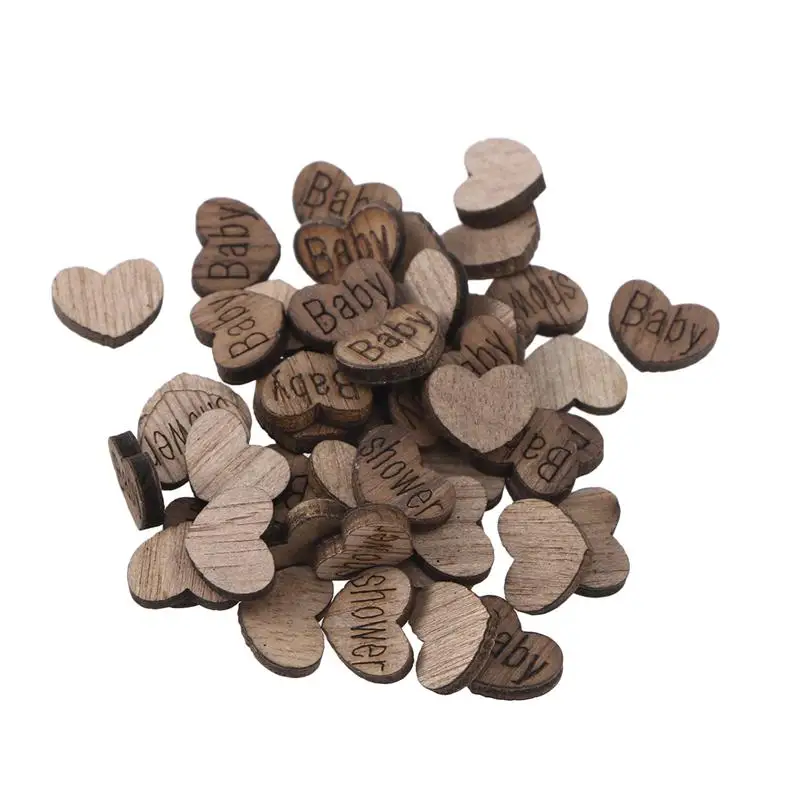 50 pcs Wooden Pieces Heart Shape Baby Shower Lovely Cutouts Craft Embellishments Wood Ornament Manual Accessories for DIY Art
50 pcs Wooden Pieces Heart Shape Baby Shower Lovely Cutouts Craft Embellishments Wood Ornament Manual Accessories for DIY Art