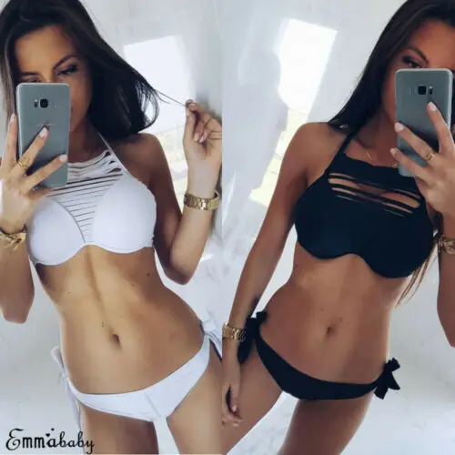 2019 Newest Women Hollow Bandage Push-up Solid Bikini Set Swimwear Swimsuit Bathing Suit
2019 Newest Women Hollow Bandage Push-up Solid Bikini Set Swimwear Swimsuit Bathing Suit