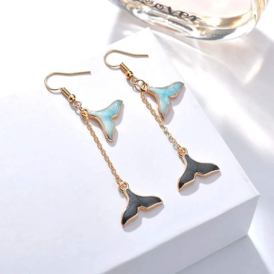 Women Trendy Drop Earrings Double Dolphin Tail Design Earrings Cute And Romantic Earrings Handmade Earring Wedding Jewelry
Women Trendy Drop Earrings Double Dolphin Tail Design Earrings Cute And Romantic Earrings Handmade Earring Wedding Jewelry