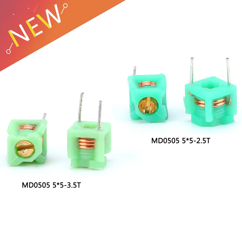 20PCS/Lot Adjustable inductor MD0505 *5-2.5T 5*5-3.5T molded inductor hollow coil inductor Inductance 5 * 5
20PCS/Lot Adjustable inductor MD0505 *5-2.5T 5*5-3.5T molded inductor hollow coil inductor Inductance 5 * 5