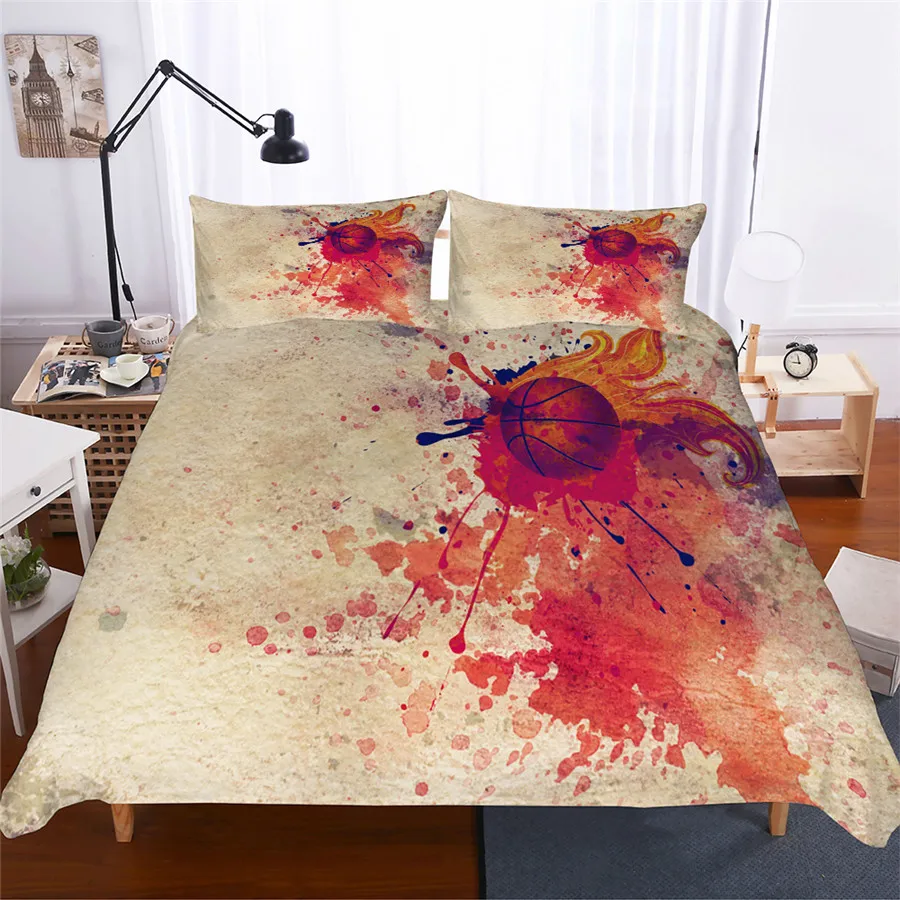 Bedding Set 3D Printed Duvet Cover Bed Set Basketball Home Textiles for Adults Lifelike Bedclothes with Pillowcase #LQ01 
Bedding Set 3D Printed Duvet Cover Bed Set Basketball Home Textiles for Adults Lifelike Bedclothes with Pillowcase #LQ01