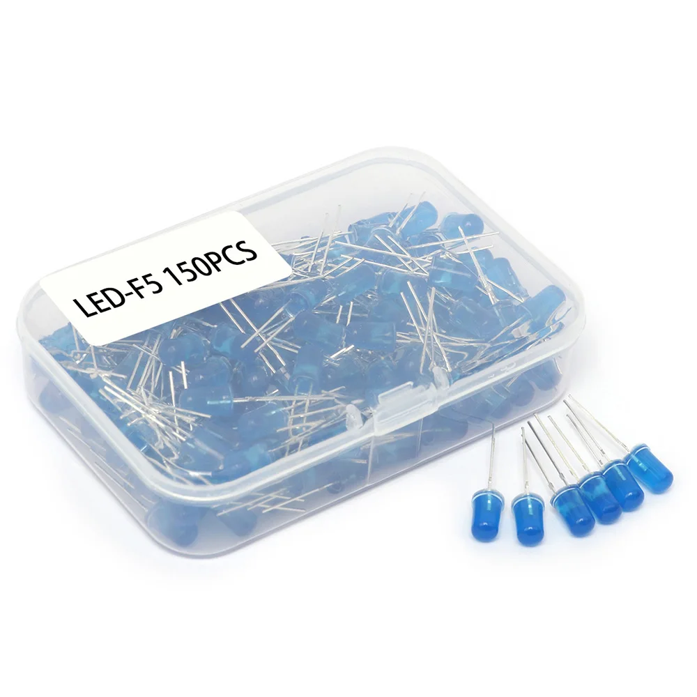 150pcs 5mm LED Light White Red Green Yellow Blue Emitting Diode DIY Set Mini Size Energy Saving and High Efficiency
150pcs 5mm LED Light White Red Green Yellow Blue Emitting Diode DIY Set Mini Size Energy Saving and High Efficiency