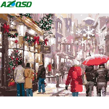 AZQSD Oil Painting By Numbers Christmas Hand Painted Canvas Cartoon Winter Scenery Wall Picture DIY Home Decoration
AZQSD Oil Painting By Numbers Christmas Hand Painted Canvas Cartoon Winter Scenery Wall Picture DIY Home Decoration
