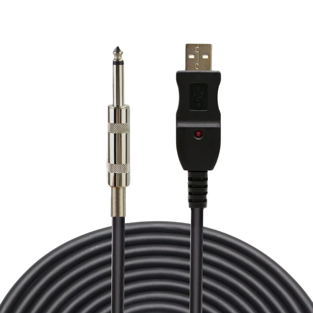 Electric Guitar Cable 3m Studio Audio Cable 6.35mm USB Interface Adapter Cable Guitar Connector Computer Cord Adapters
Electric Guitar Cable 3m Studio Audio Cable 6.35mm USB Interface Adapter Cable Guitar Connector Computer Cord Adapters