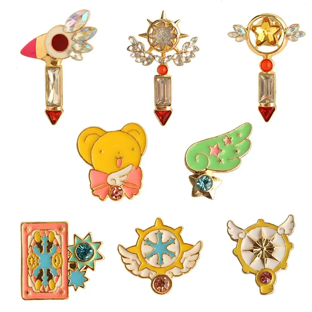 Anime Card Captor Cardcaptor Sakura Kero CERBERUS Magic Wand Star Scepter Metal Enamel Lapel Brooch Chest Collection Jewelry Hot
Anime Card Captor Cardcaptor Sakura Kero CERBERUS Magic Wand Star Scepter Metal Enamel Lapel Brooch Chest Collection Jewelry Hot